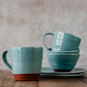 Turquoise pottery
