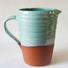 Load image into Gallery viewer, Large turquoise jug on a white background
