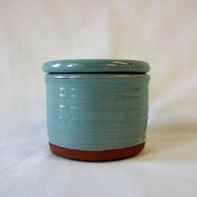 Load image into Gallery viewer, Small lidded turquoise jar
