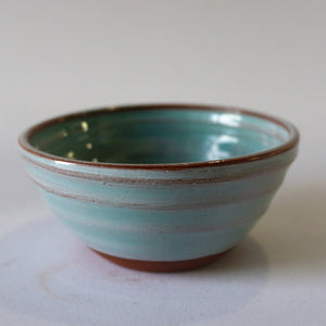 Mini Turquoise bowl on a white background.