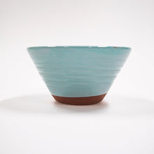 Load image into Gallery viewer, Straight sided turquoise ramen bowl
